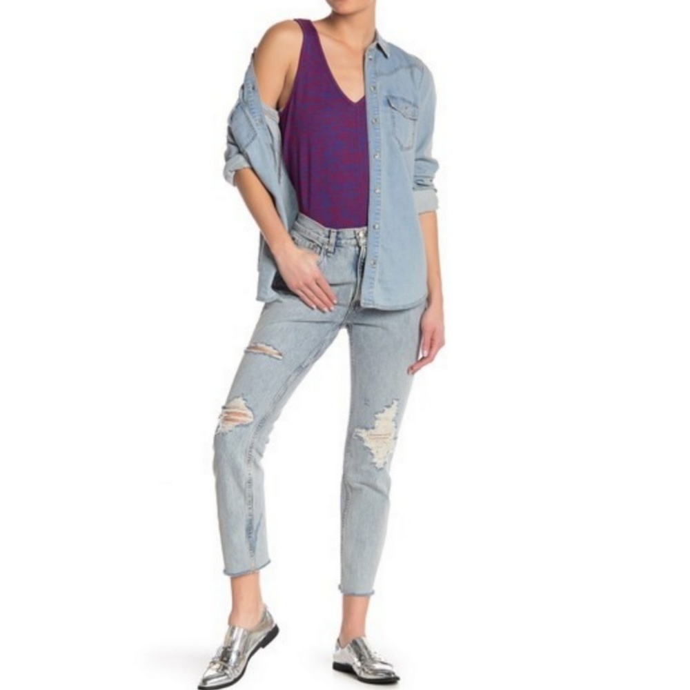 Rag & Bone High-Rise Ankle Skinny Jeans size 23 - Picture 5 of 5